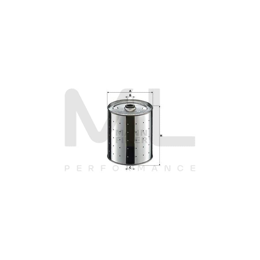 MANN-FILTER PF 1155 k Oil Filter with seal, Filter Insert
