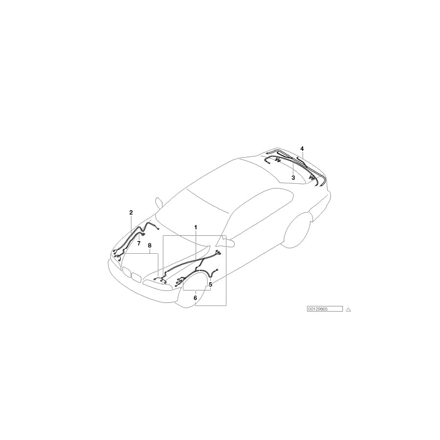 Genuine BMW 61126939393 E39 Repair Cable Set, Headlight (Inc. 520d, 525tds & 530d) | ML Performance US