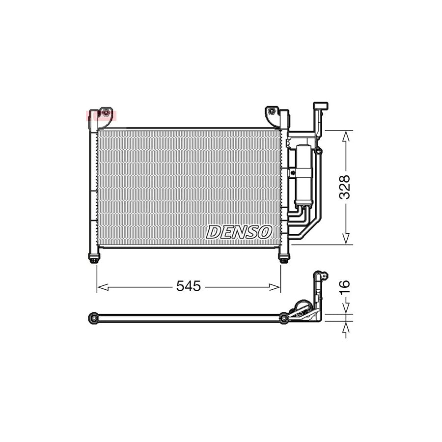 DENSO DCN44004 Air Conditioning Condenser