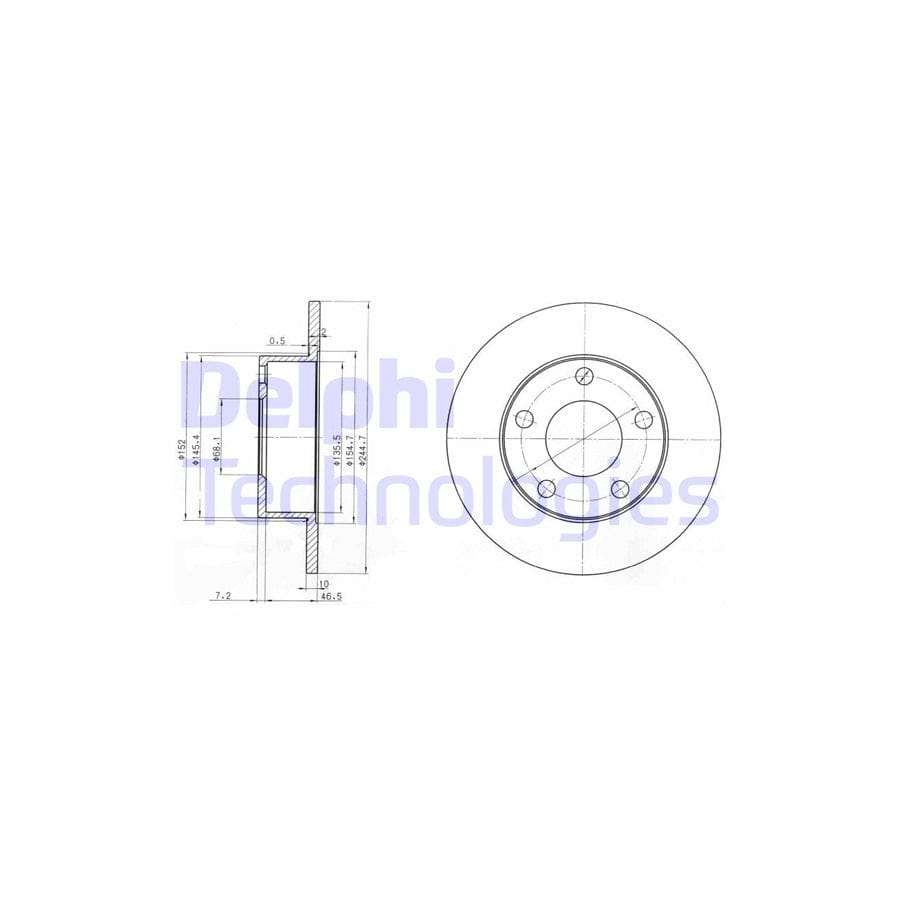 Delphi Bg3382 Brake Disc
