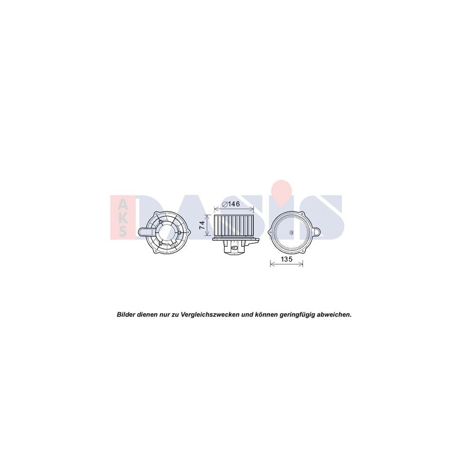 AKS Dasis 518109N Interior Blower for Hyundai Accent