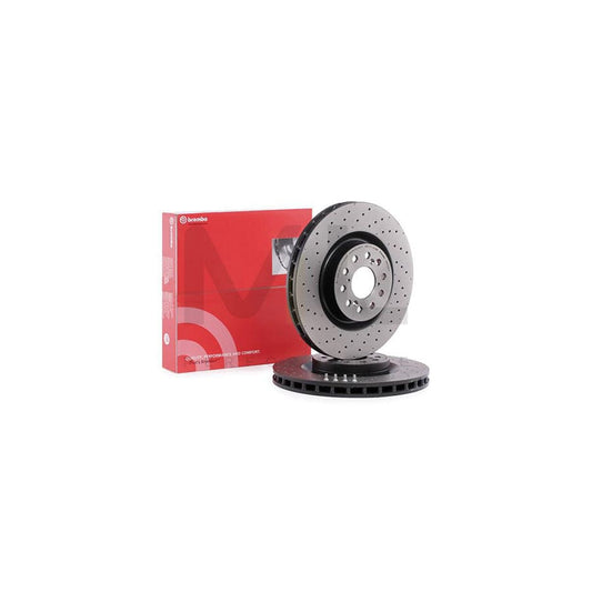 BREMBO COATED DISC LINE 09.C338.11 Brake Disc for HONDA CIVIC Perforated / Vented, Coated, High-carbon, with bolts/screws | ML Performance Car Parts
