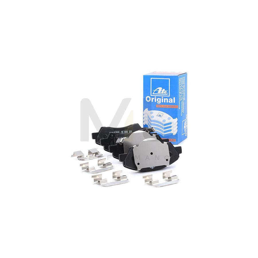 ATE 13.0460-5653.2 Brake pad set for HYUNDAI i10 with acoustic wear warning, with anti-squeak plate, with accessories