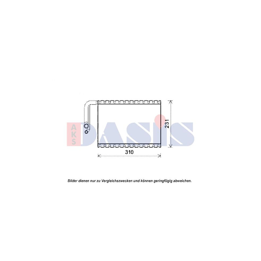 AKS Dasis 820339N Air Conditioning Evaporator