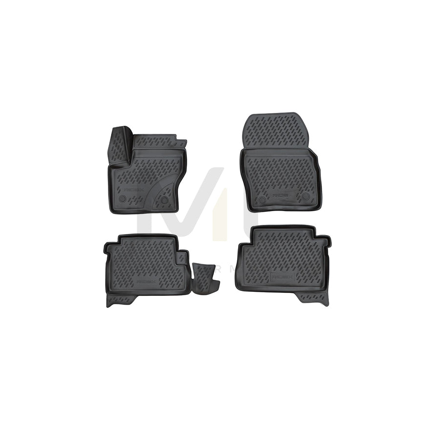 RIDEX 215A0037 Floor mat set for FORD Kuga Mk2 (DM2) Elastomer, Front and Rear, Quantity: 4, Black