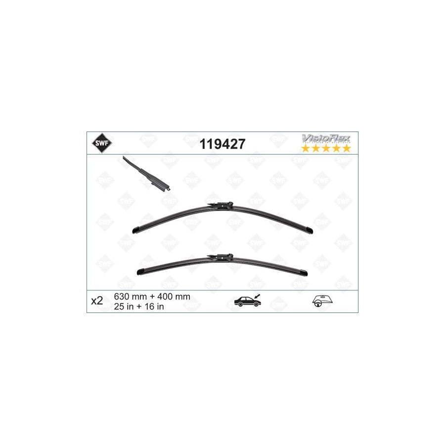 Swf Visioflex 119427 Wiper Blade For Alfa Romeo Mito (955) | ML Performance US Car Parts
