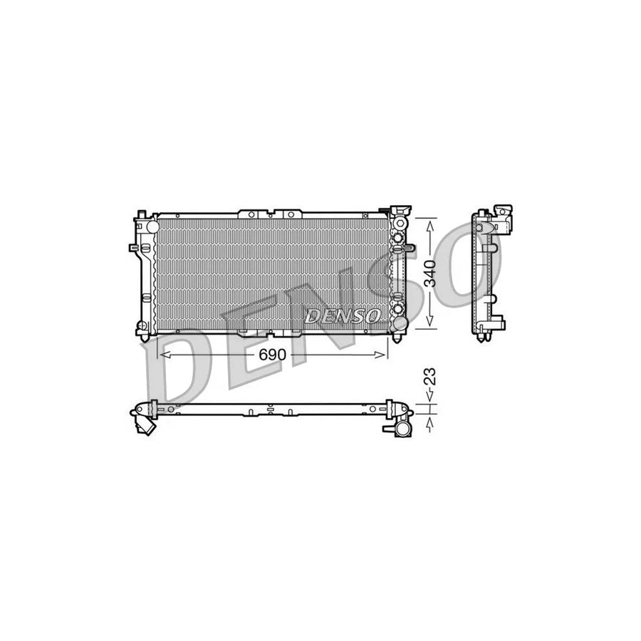 DENSO DRM44004 Engine Radiator