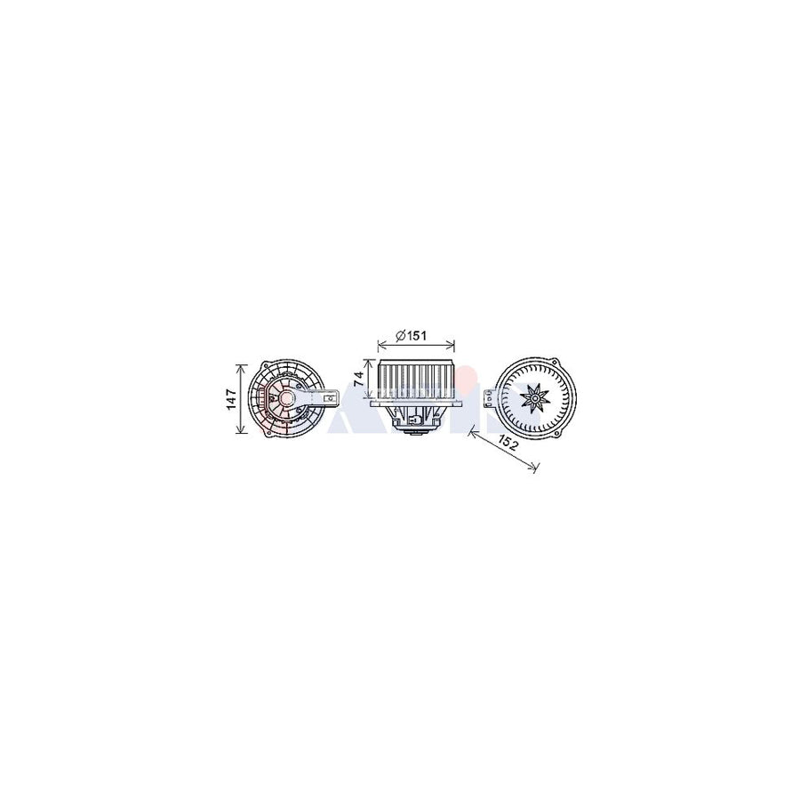 AKS Dasis 518112N Interior Blower for Hyundai Accent IV Saloon (Rb)