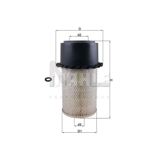 MAHLE ORIGINAL LX 17 Air Filter Filter Insert | ML Performance Car Parts