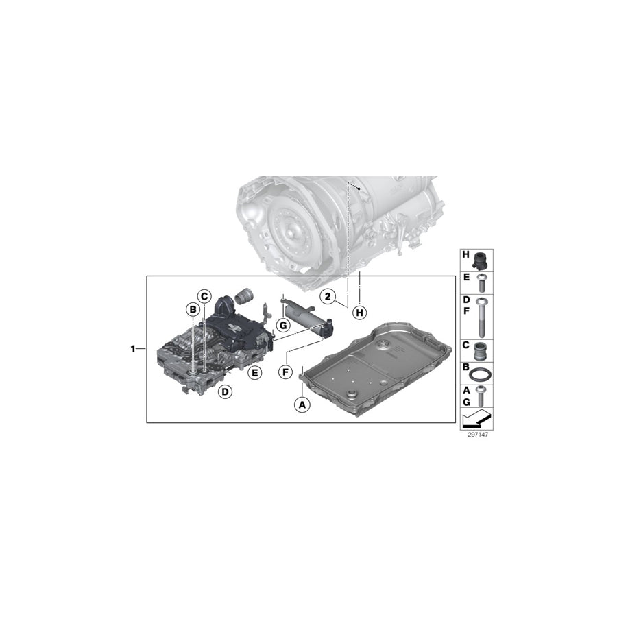Genuine BMW 24348687814 F12 F13 Exchange Repair Kit For Mechatronics GA8HP45Z Mechatronic (Inc. 640i) | ML Performance US Car Parts