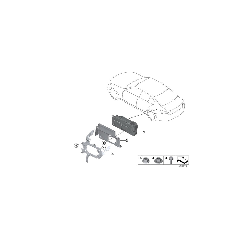 Genuine BMW 65159865516 G20 Holder Amplifier (Inc. 330i, 320dX & 320i) | ML Performance US Car Parts