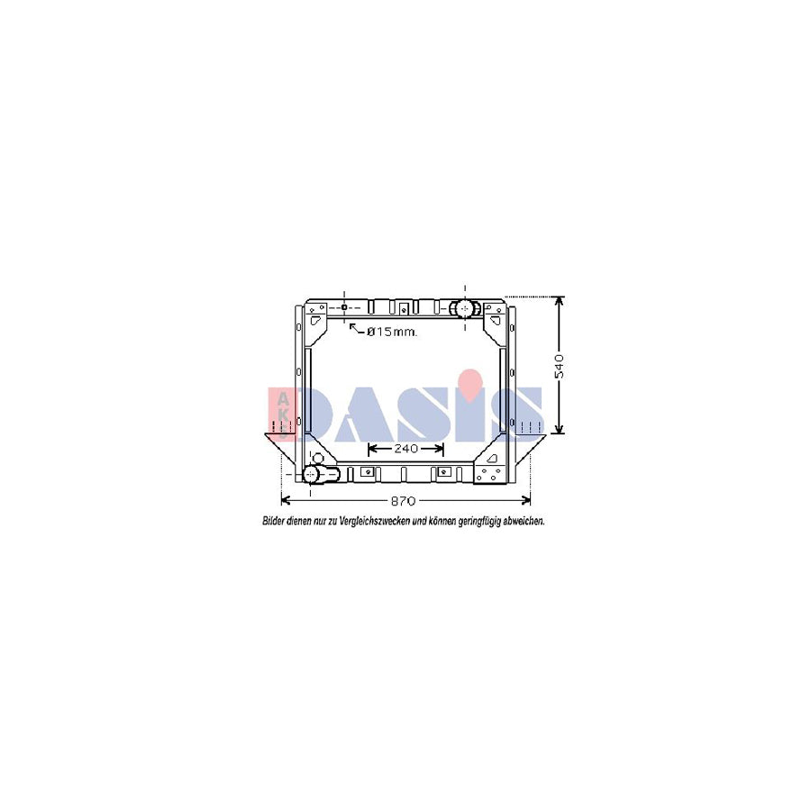 AKS Dasis 260840N Engine Radiator