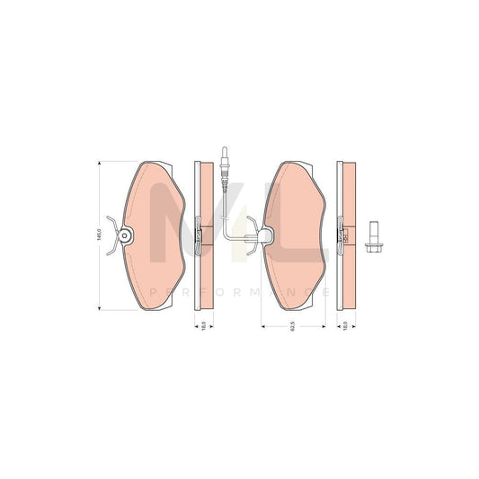 TRW Gdb1760 Brake Pad Set Incl. Wear Warning Contact, With Brake Caliper Screws, With Accessories | ML Performance Car Parts