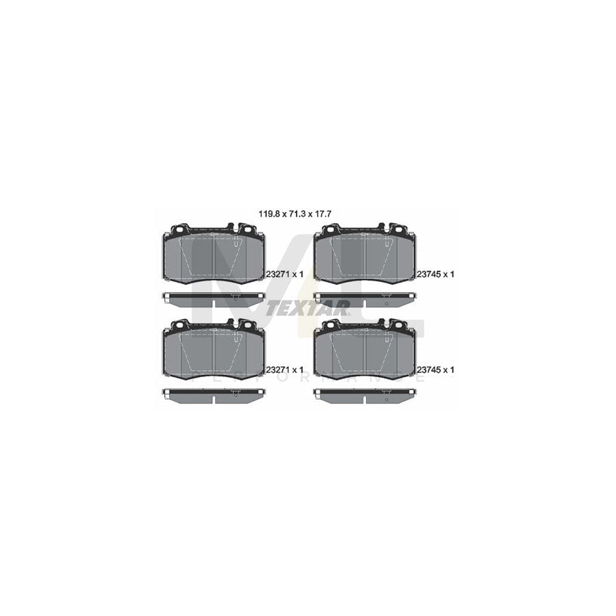 TEXTAR epad 2374581 Brake pad set prepared for wear indicator | ML Performance Car Parts