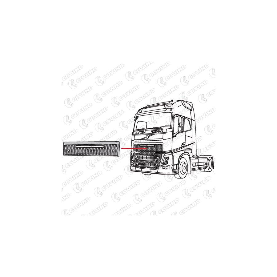 Covind 4Fh/145 Radiator Grille
