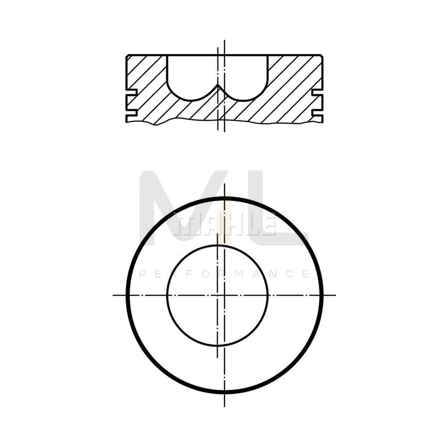 MAHLE ORIGINAL 037 28 00 Piston without cooling duct | ML Performance Car Parts