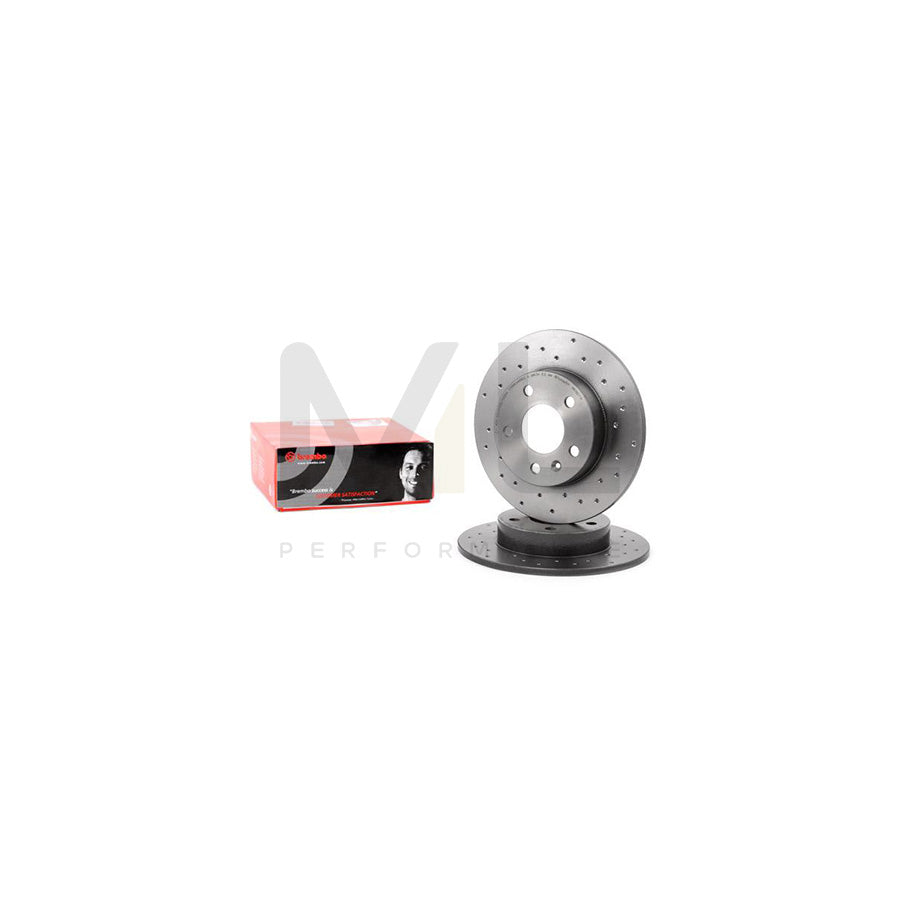 BREMBO XTRA LINE 08.7627.1X Brake Disc Perforated, Solid, Coated, with bolts/screws | ML Performance Car Parts