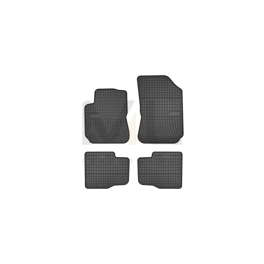 FROGUM Tailored 542643 Floor mat set for CITROEN C4 II Cactus Elastomer, Front and Rear, Quantity: 4, Black, (LHD)