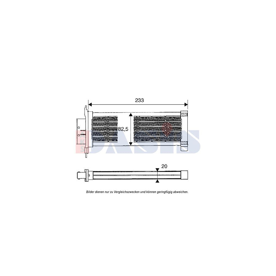 AKS Dasis 069009N Heater Matrix