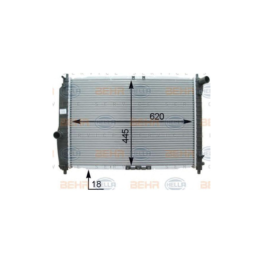 Hella 8MK 376 762-661 Engine Radiator