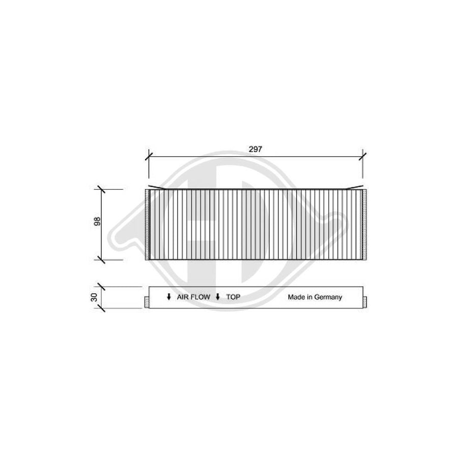 DIEDERICHS DCI0120S Pollen Filter