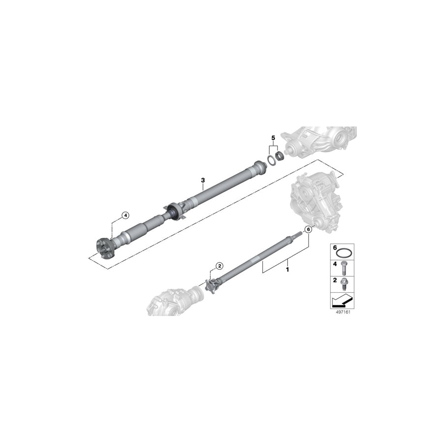 Genuine BMW 26108678819 G14 G15 Drive Shaft (Inc. 840iX) | ML Performance US Car Parts