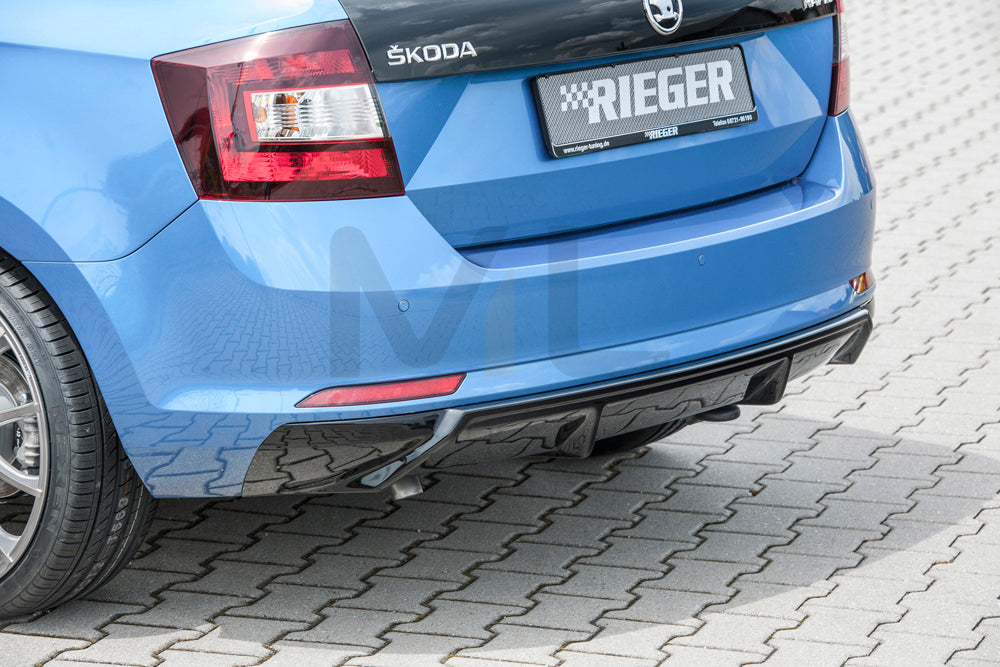 Rieger 00088095 Skoda NH Rapid Rear Diffuser 2 | ML Performance UK Car Parts