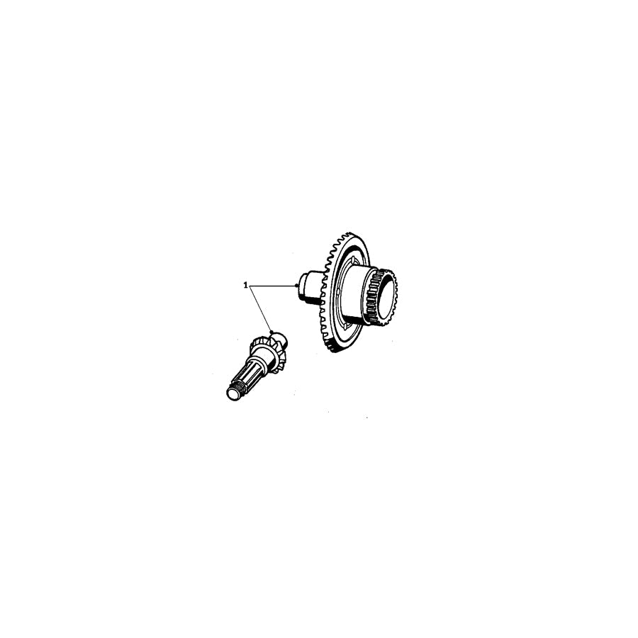 Genuine BMW 33123010172 50 69 60 Crowngear Set 1.047222222 (Inc. R69, R50/2 & R60) | ML Performance US Car Parts