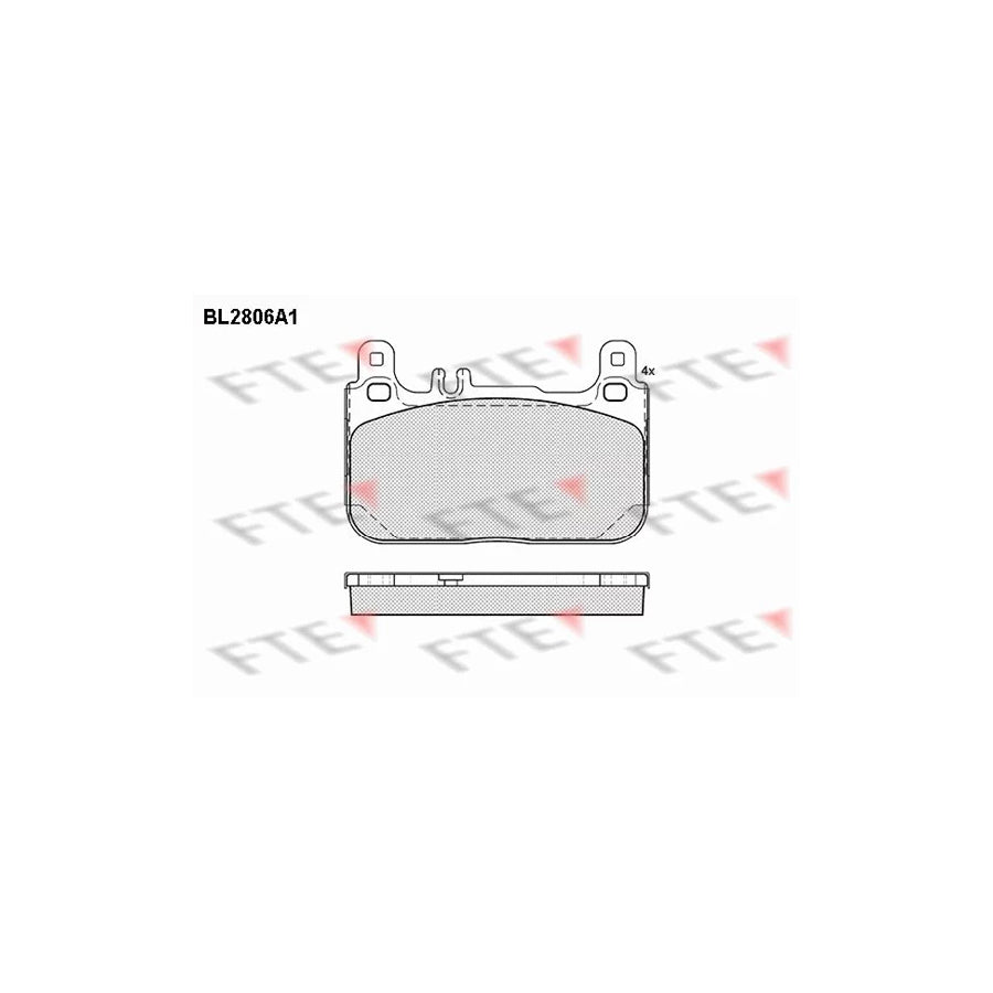 FTE Bl2806A1 Brake Pad Set Suitable for Mercedes-Benz S-Class