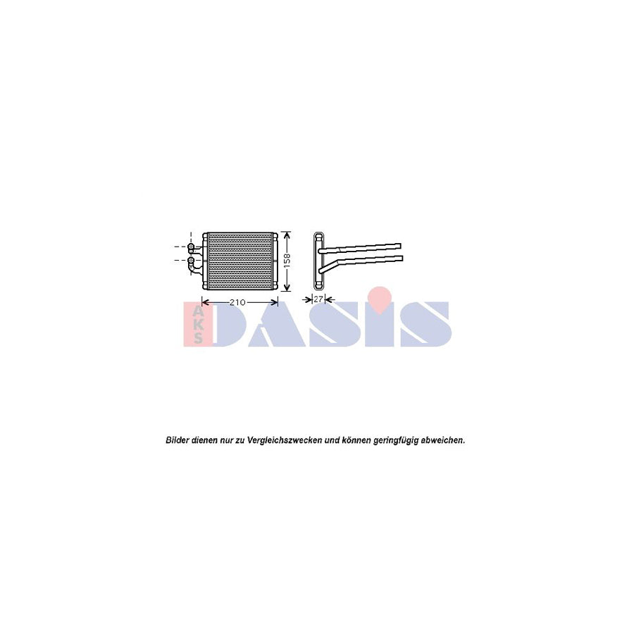 AKS Dasis 519005N Heater Matrix for KIA Picanto I (Sa)