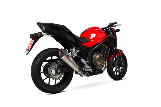 Scorpion RHA176TEO Honda Serket Taper Slip-On - Titanium Sleeve (CB500 F / CB500 X) | ML Performance US US