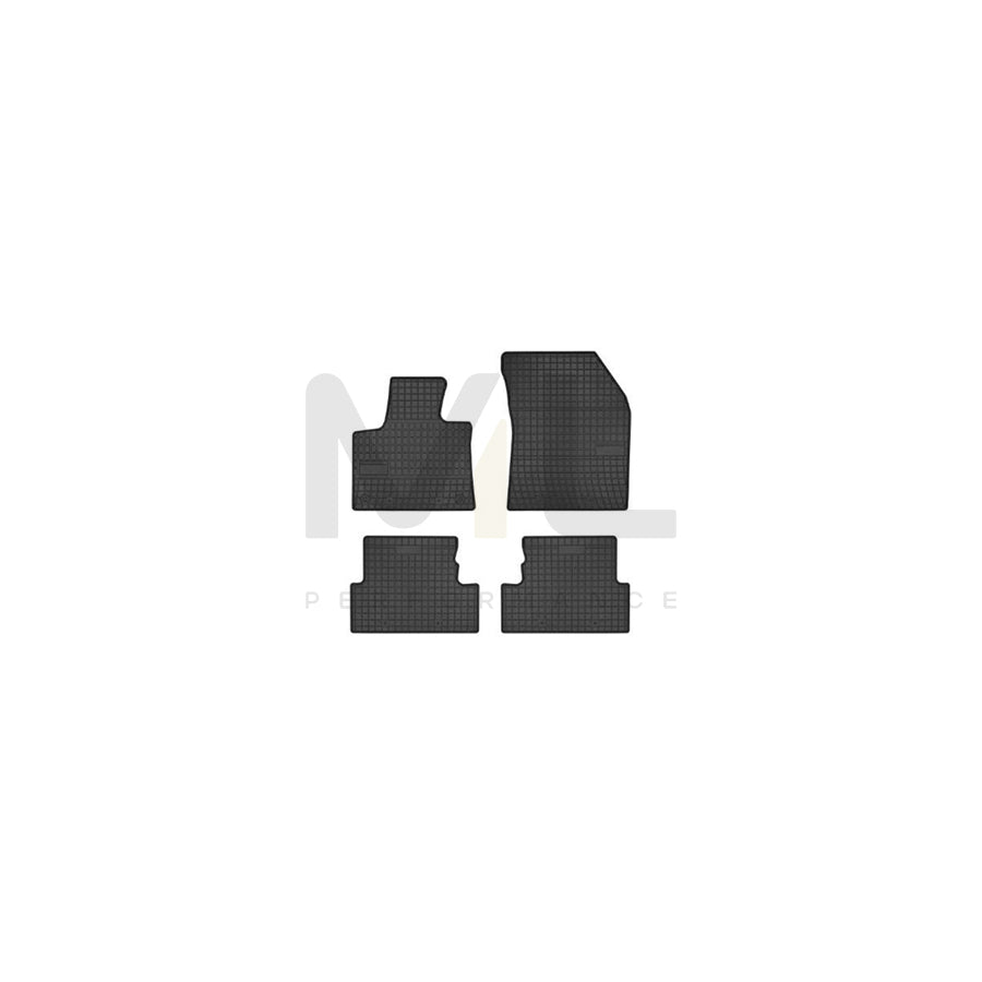 FROGUM Tailored 547631 Floor mat set Elastomer, Front and Rear, Quantity: 4, Black, (LHD)