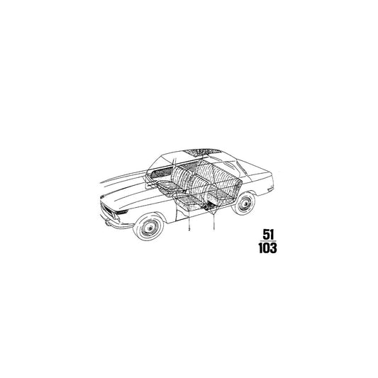 Genuine BMW 51921817041 E23 E24 E12 Upholstery Cloth VELOURS GRAU (Inc. 3.3Li, 2800Bav & 1502) | ML Performance US Car Parts