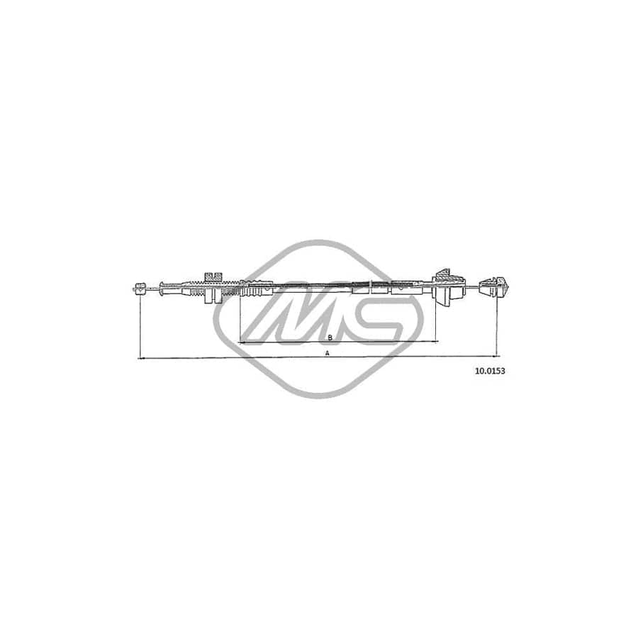 Metalcaucho 81904 Throttle Cable for FORD Fiesta Mk3 Hatchback (GFJ)