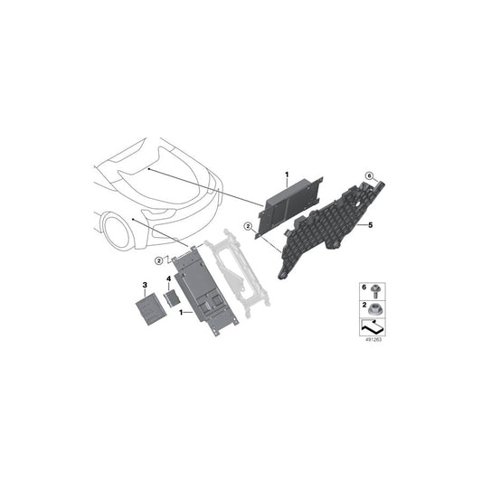 Genuine BMW 65156991992 I15 Holder For Telematics Control Unit ATM (Inc. i8) | ML Performance US Car Parts