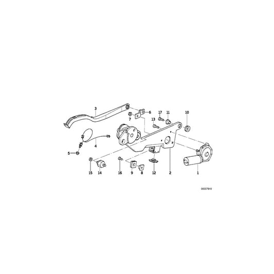 Genuine BMW 61628351859 E34 Motor Crank Arm (Inc. 530i, 525i & 520i) | ML Performance US Car Parts