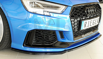 Rieger 00088161 Audi 8V RS3 Front Splitter 2 | ML Performance UK Car Parts