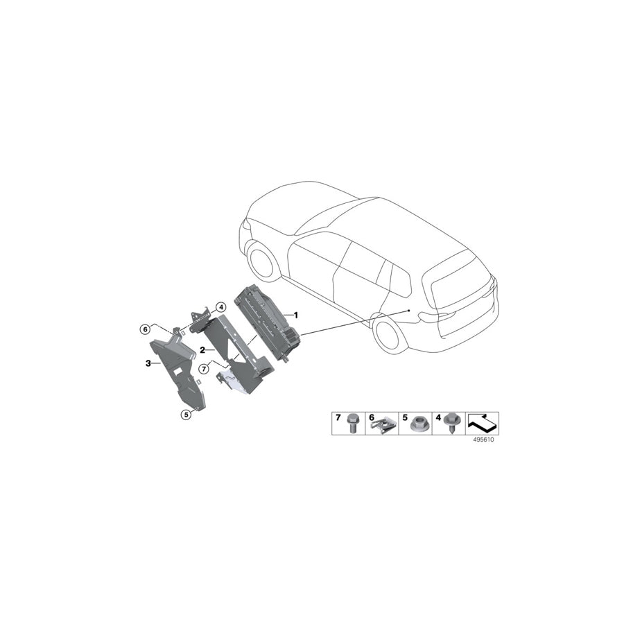 Genuine BMW 65156832603 G07 Bracket Ram / Tv / Lte (Inc. X7 50iX, X7 40iX & X7 M50dX) | ML Performance US Car Parts