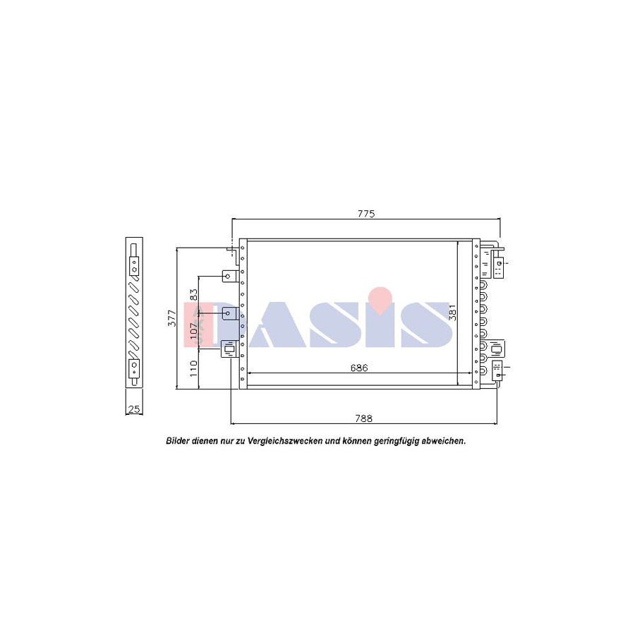 AKS Dasis 132004N Air Conditioning Condenser