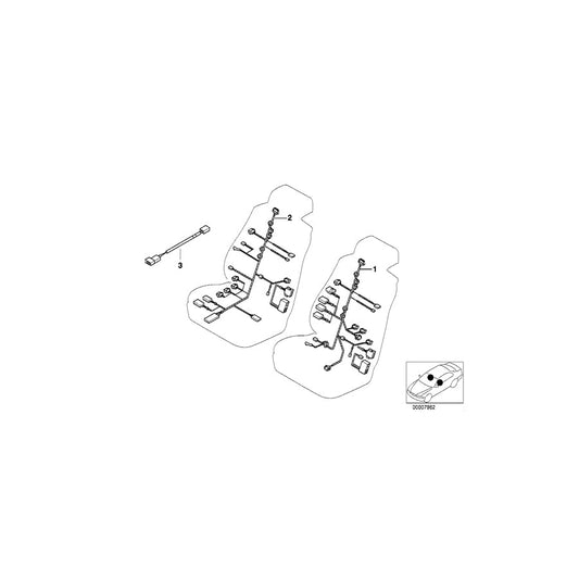 Genuine BMW 61126908571 E39 E38 Wiring Drivers Side (Inc. 540iP, 740iL & 750iL) | ML Performance US