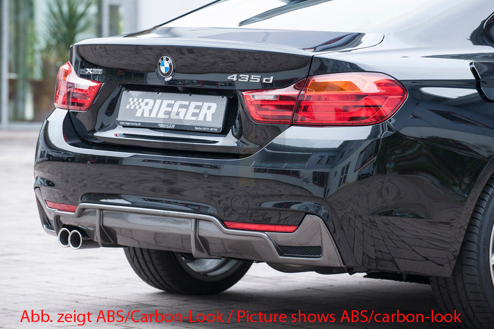 Rieger 00088071 BMW 4 Series F32 F33 F36 Rear Diffuser 2 | ML Performance UK Car Parts