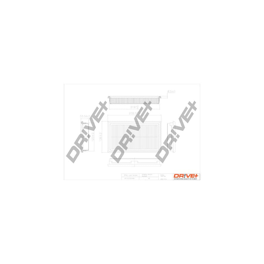 Dr!Ve+ Dp1110.10.0168 Air Filter