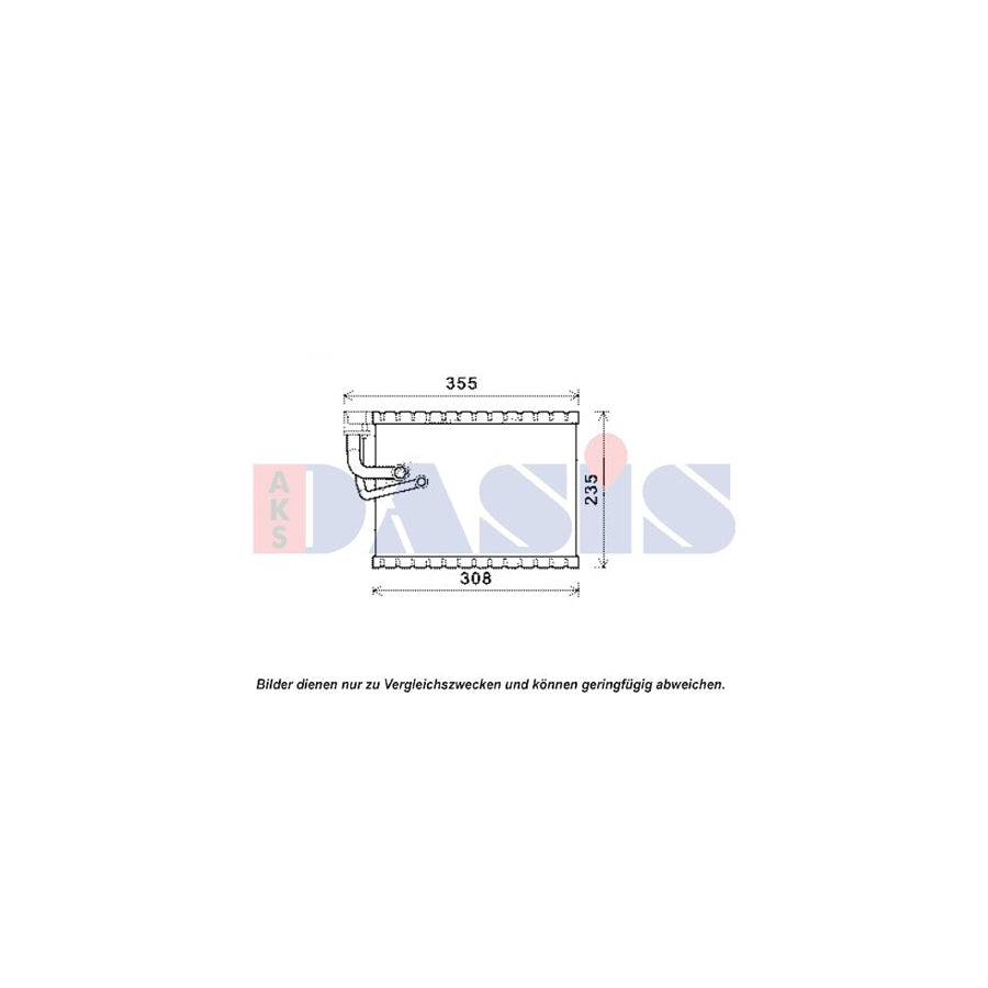 AKS Dasis 820334N Air Conditioning Evaporator