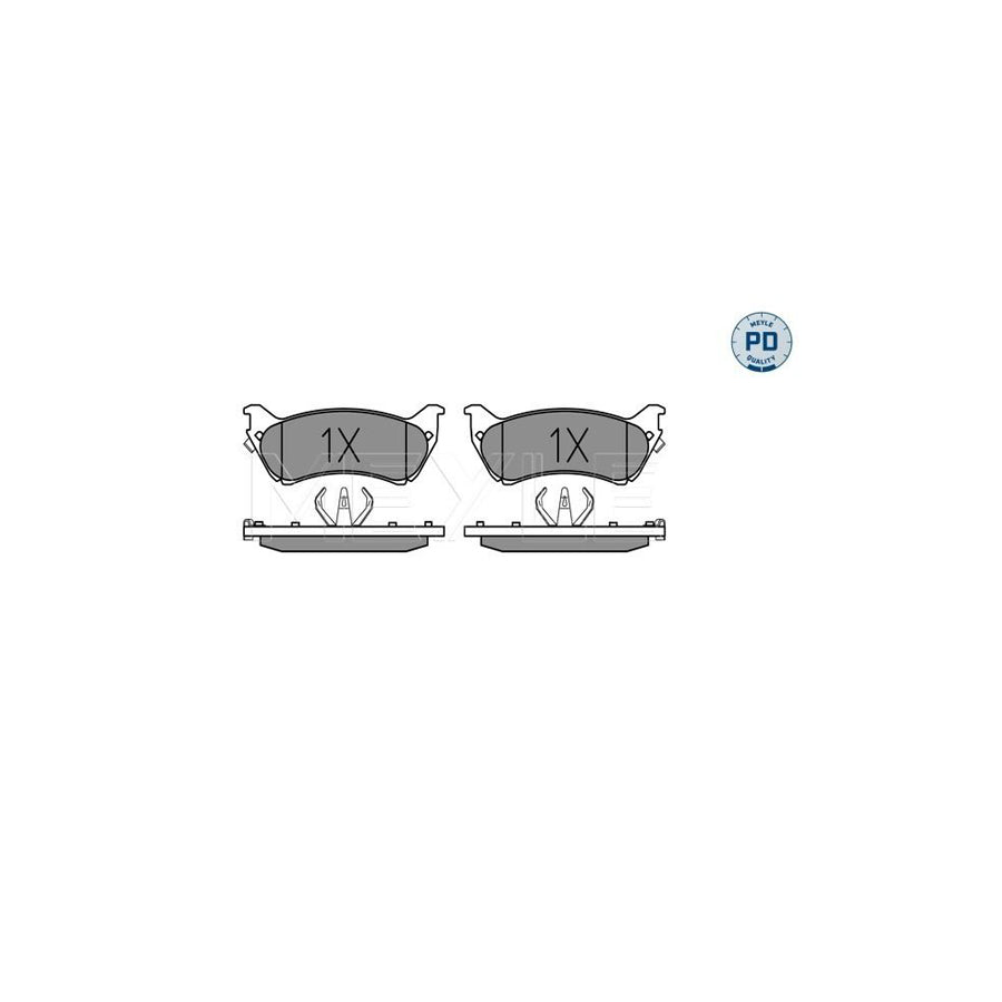 Meyle 025 231 8917/Pd Brake Pad Set Suitable For Mercedes-Benz Ml-Class (W163)