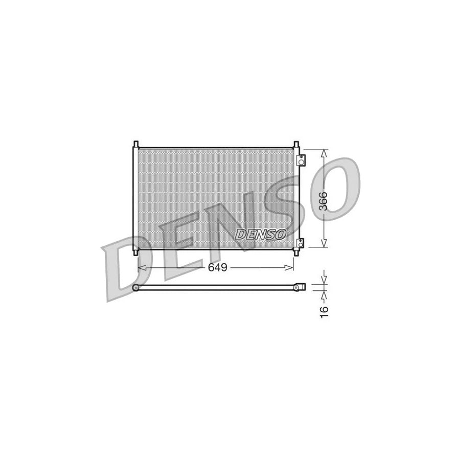 DENSO DCN40006 Air Conditioning Condenser for Honda Accord