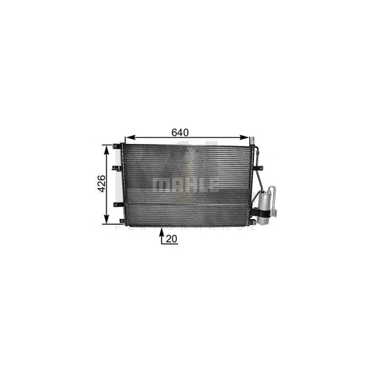 MAHLE ORIGINAL AC 227 000S Air conditioning condenser with dryer | ML Performance Car Parts