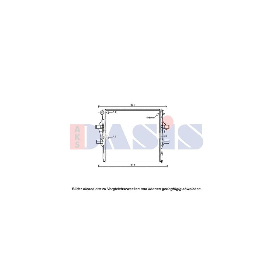 AKS Dasis 400045N Engine Radiator for Iveco Daily