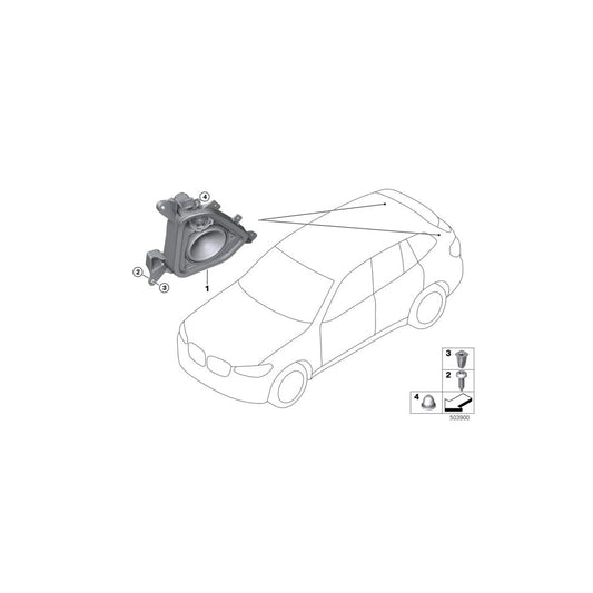 Genuine BMW 65139837731 Speaker Mount, D-Pillar, Left (Inc. X3) | ML Performance US Car Parts