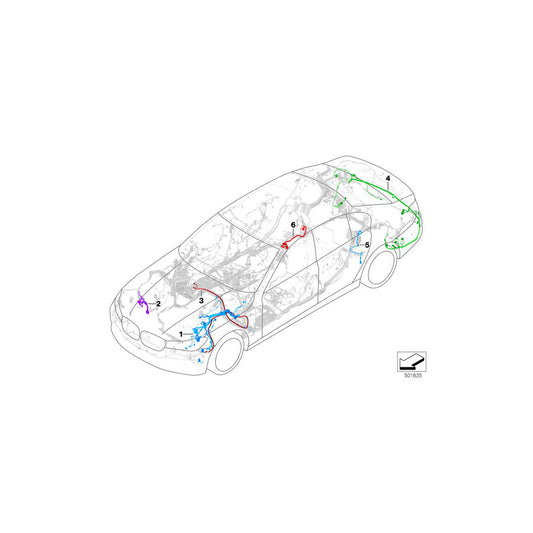 Genuine BMW 61126823264 G11 G12 Rear Repair Wiring Set (Inc. 730dX, 740eX & Alpina B7) | ML Performance US