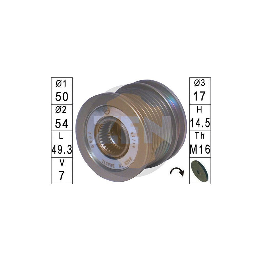 Era ZN5581 Alternator Freewheel Clutch
